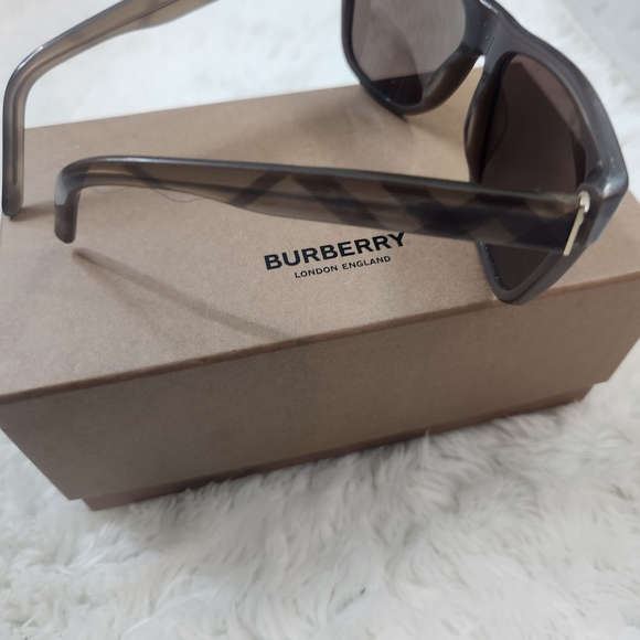Burberry Black and Tan Check Sunglasses - Picture 2 of 9